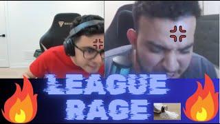 League Of Legends Streamer Tilt Rage Compilation #1