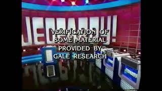 Jeopardy Full Credit Roll 9-23-1996