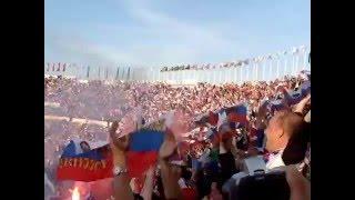 Болельщики сборной России радуются голу