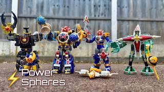 The First Gimmick Power Spheres Mini Zords review Power Rangers Ninja Storm Season 11 2003