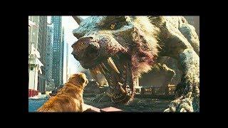 Rampage - George & Giant Wolf Destroy the City and The Giant Crocodile First Appearance