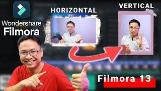 How to Make Vertical video from Horizontal Video in Wondershare Filmora 13
