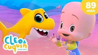 Baby Shark  y más canciones infantiles para bebés con Cleo y Cuquín