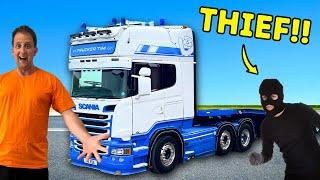 COLLECTING MY NEW CUSTOMIZED TRAILER  LAY-BY THEFT  #truckertim