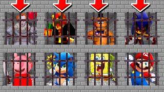 Minecraft PE  DO NOT CHOOSE THE WRONG PRISON PrestonPlayz Sonic.EXE & Spongebob