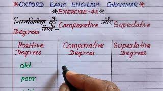 oxford basic english grammar exercise 42  write the comparative and superlative degrees