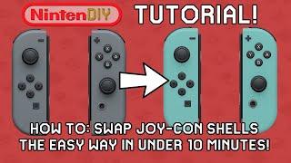 NintenDIY - TUTORIAL Swap your Joy-Con shells the easy way in under 10 Minutes LEARN FROM A PRO