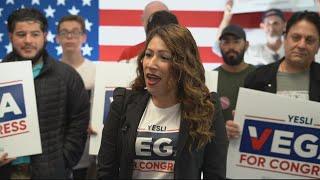 Republican Yesli Vega is challenging Democratic incumbent Abigail Spanberger in VA midterms