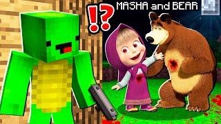 Why Creepy MASHA and The BEAR ATTACK MIKEY and JJ VILLAGE at 300am? - in Minecraft Maizen