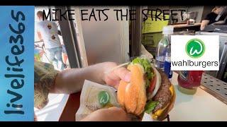 Mike Eats the Street Wahlburgers #wahlburgers #eatsthestreet #tastetest #cheeseburger #livelife365