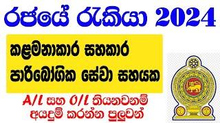 කළමනාකරණ සහකාර රැකියා ඇබෑර්තු 2024  Government job vacancies in Sri Lanka 2024