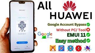 All Huawei FRP Bypass Google Account Safe mode And Emergency backup Not Working EMUI 11 Trick 2024