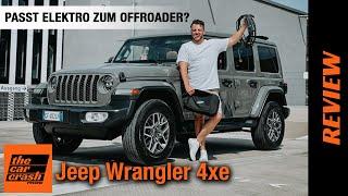 Jeep Wrangler 4xe 2021 Plug-in-Hybrid Passt ELEKTRO zum Offroader?  Fahrbericht  Review  Test