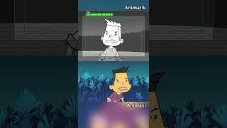 Daripada Animatik ke Animasi - Pertarungan Makhluk Asing   Bola Kampung #shorts