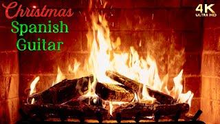  Festive Spanish Guitar Christmas Music Fireplace