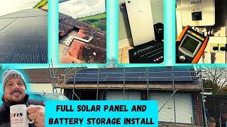 Install solar panels at home - Roof work - Battery storage - GivEnergy all in one and gateway