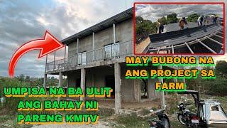 UMPISAHAN NA ULIT ANG BAHAY NI PARENG KMTV+MAY BUBONG NA ANG PROJECT KO SA FARM