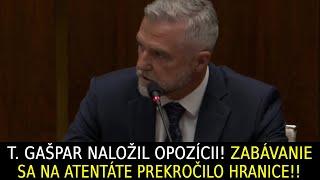 Gašpar Zabávanie sa na atentáte na Fica prekročilo hranice