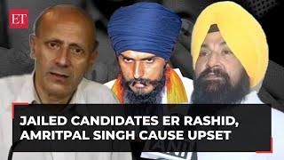 Controversial Independent Candidates Amritpal Sarabjeet Er Rashid shake up LS polls