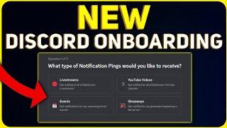 Discords New INTEGRATED Reaction Roles Discord Onboarding Overview