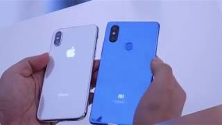 Xiaomi mi 8 SE with super amoled screen MIUI 10 and iphone X looks like