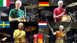 Charlie Watts National Colors Shirts during the 14on Fire Tour  #therollingstones #charliewatts
