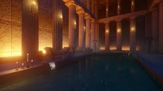 Ancient Roman Bath Ambience  Water Bubble Sounds for Sleep Study  Hot Spring  8Hours