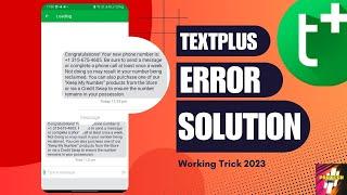 Textplus Sign Up Error Fix New Way  Textplus Something Went Wrong