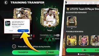 TRAINING TRANSFER  IS FINALLY HERE NEW FC MOBILE UPDATE CONFIRMED DATE  UTOTS  94 - 99 PACK