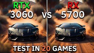 RX 5700 vs RTX 3060  Test In 20 Games at 1080p  2023