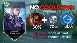 WHEN GLOBAL ALUCARD ABUSE THIS NEW COOLDOWN EMBLEM AND BUILD IN SOLO RANKED GAME must try