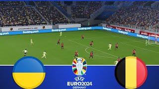 Ukraine vs Belgium  UEFA Euro 2024  Watch Along & efootball Gameplay