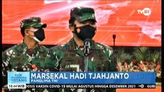 PANGLIMA TNI DAN KAPOLRI TINJAU PELAKSANAAN VAKSINASI COVID 19