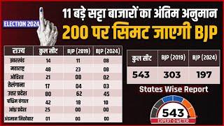 Lok Sabha Election 2024 States Wise Report According To Top 11 Satta Bazar Final Report  BJP Seats