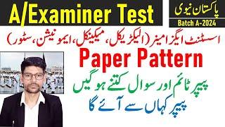 Pakistan Navy Assistant Examiner Test Pettern Batch A-2024 - Intelligence + academic new pattern