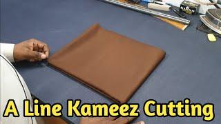 A Line Kameez Cutting Step By Step  Sewing Tutorial  Amina Boutique