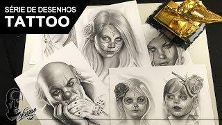 Desenhos para Tatuagem - Processo de Criação  Charles Laveso