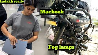 Ladakh Preparations Begins New Macbook & New Fog Lamps lagva liye ️