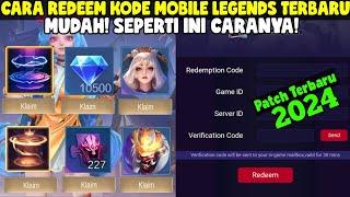 CARA REDEEM KODE MOBILE LEGENDS LEWAT SITUS WEB TERBARU 2024 BISA DAPAT DIAMOND DAN SKIN GRATIS ML