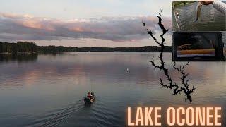 Just Slabbing around Lake Oconee Catching crappie on Standing timber and Laydowns