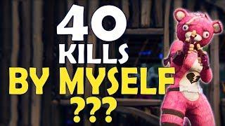 40 KILLS ALONE?  WORLD RECORD  MOST KILLS EVER IN FORTNITE HISTORY - Fortnite Battle Royale