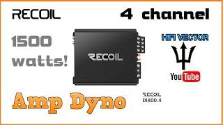 Recoil amp dyno DI800.4 4 channel car audio amplifier Di 800 4