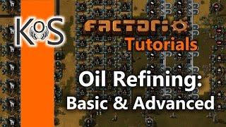 Factorio Tutorials Setting up Oil Refining Basic & Advanced