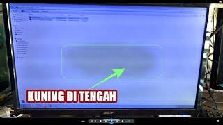 CARA MEMBERSIHKAN LAYAR MONITOR KUNING TENGAHNYA