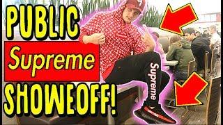 WEARING AND FLEXING FAKE SUPREME AT THE MALL .. EXPOSED AND ALMOST BEAT UP