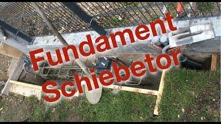 Fundament Schiebetor freitragend - DIY