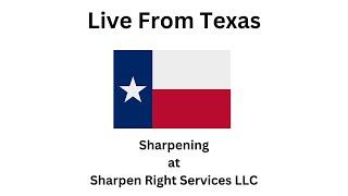 Sharpening a few really abused kitchen knives @Sharpen Right Services LLC - Mike White  is live