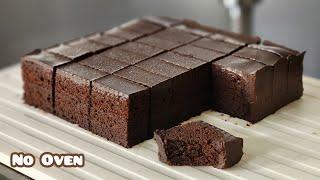 Membuat kek coklat ketagih viral versi kukus steam double chocolate cake