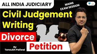 All India Judiciary  Civil Judgement Writing  Divorce Petition  Tansukh Paliwal  Linking Laws