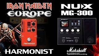 NUX MG300 Distortion Harmonizer Harmonist Harmony  Iron Maiden Europe style.